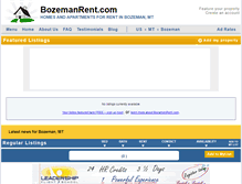 Tablet Screenshot of bozemanrent.com
